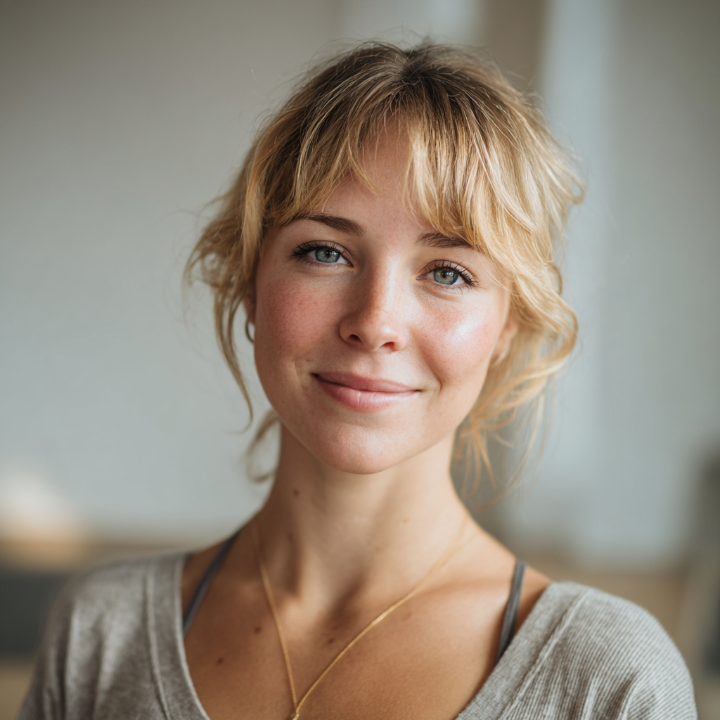 Спокойна йога зала с естествена светлина